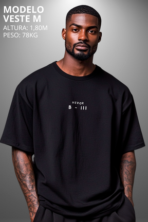 Camiseta Oversized Drop Folclore Brasileiro Boitata Hevor