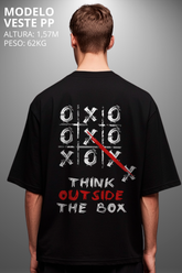 Camiseta Oversized Drop Typography The Box Hevor