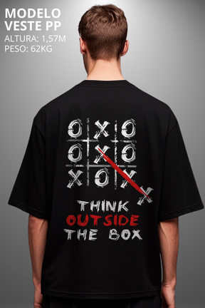 Camiseta Oversized Drop Typography The Box Hevor