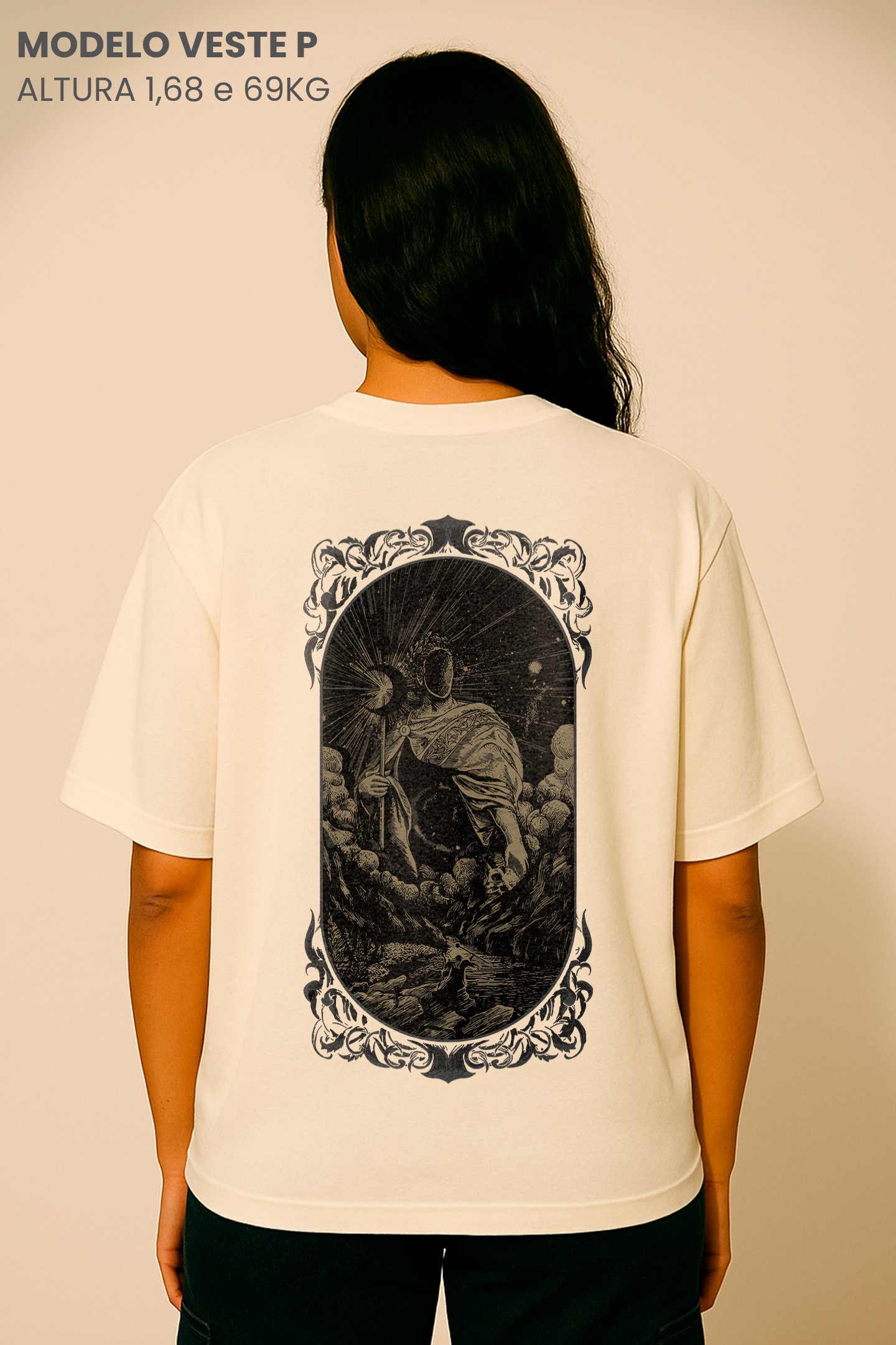 Camiseta Oversized Tshirt Hevor Tarot Final Universe