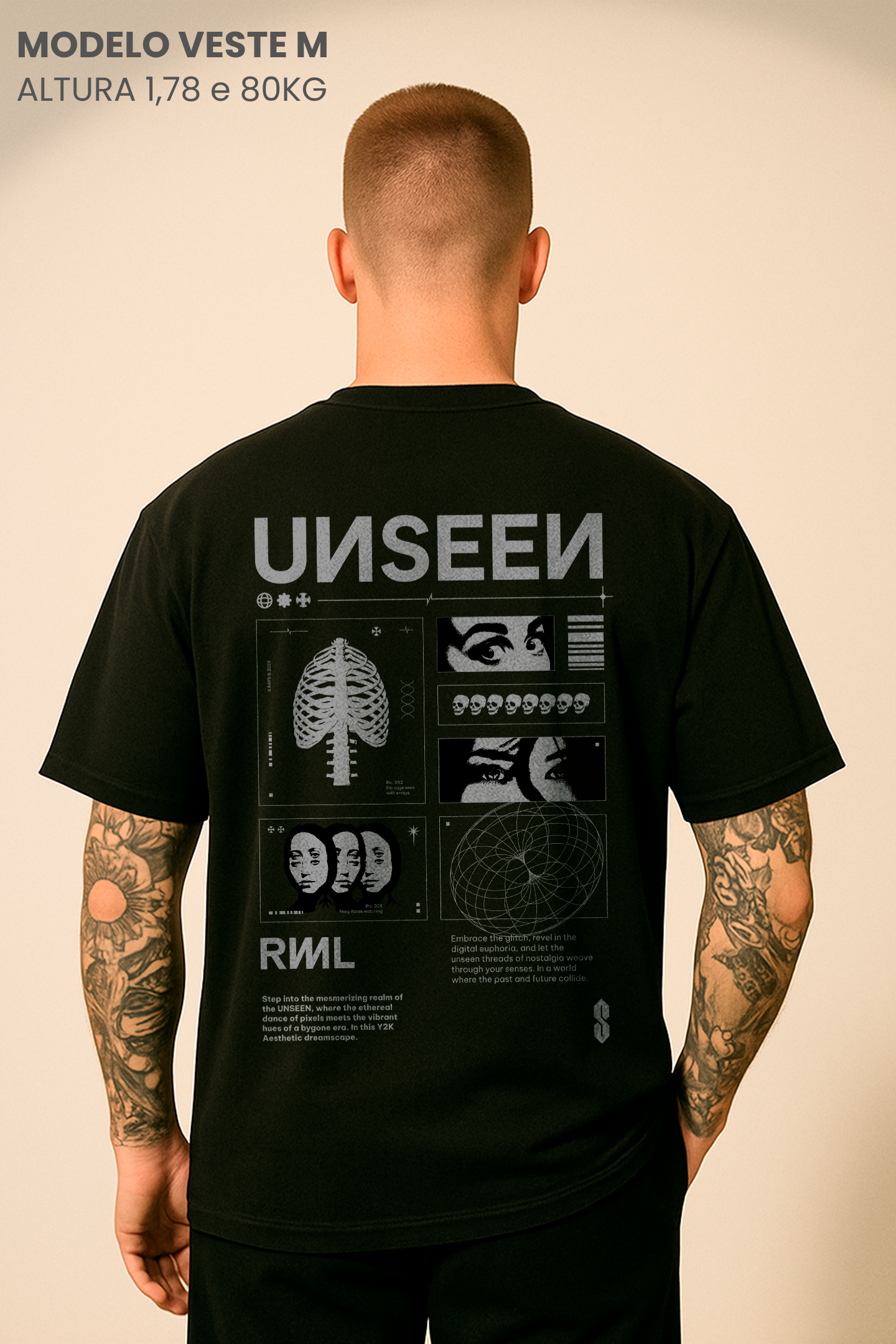 Camiseta Oversized Tarot Unseen Hevor