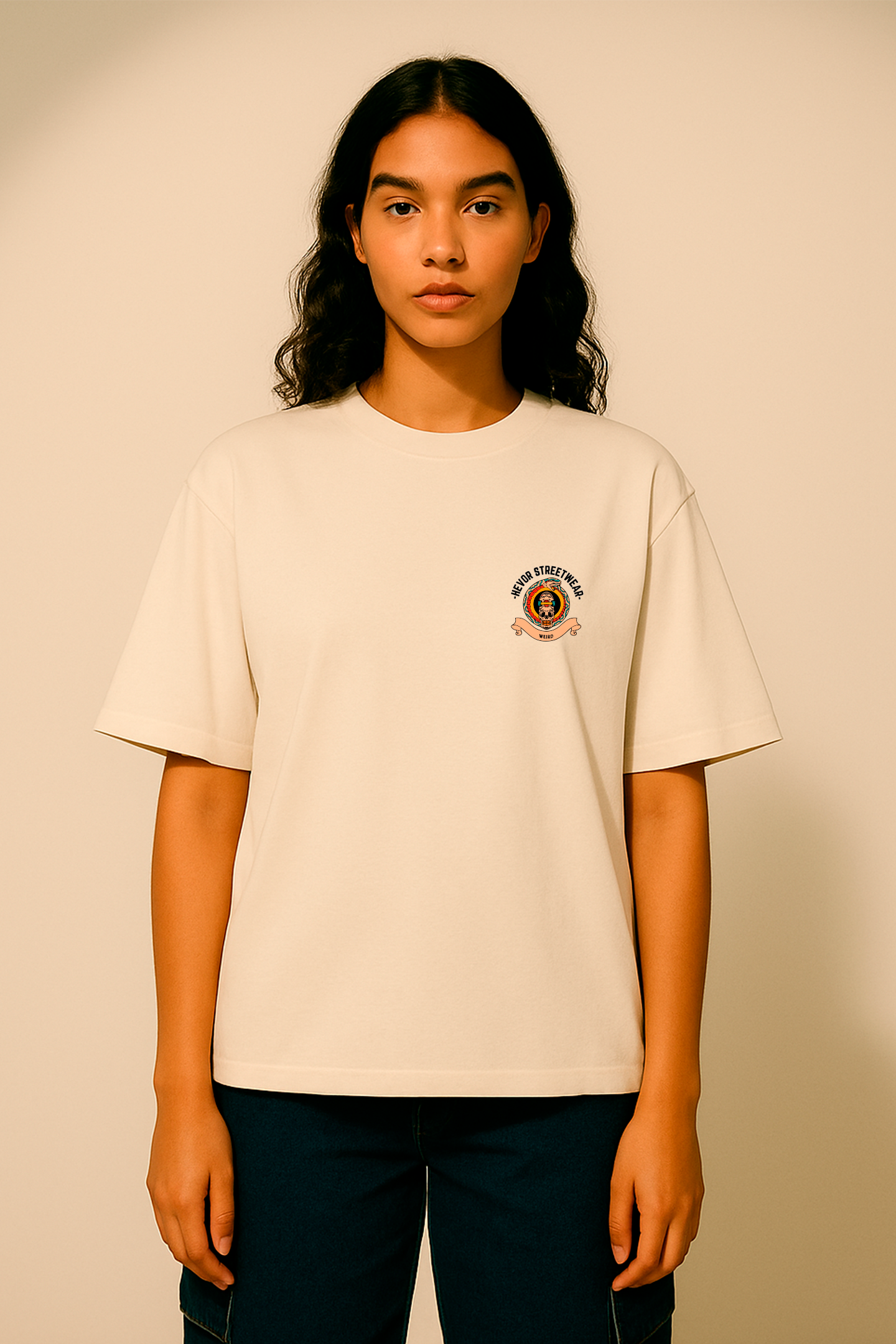Camiseta Oversized Tshirt Hevor Tarot A Vida é um Sonho