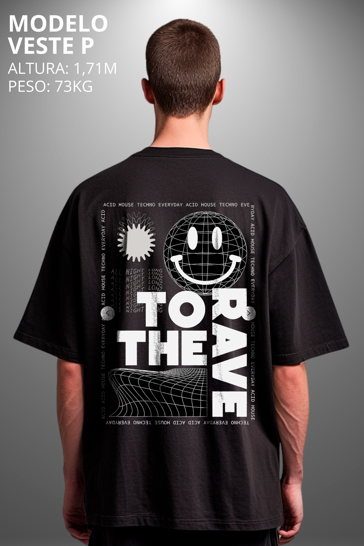 Camiseta Oversized Drop Typography To The Have Hevor
