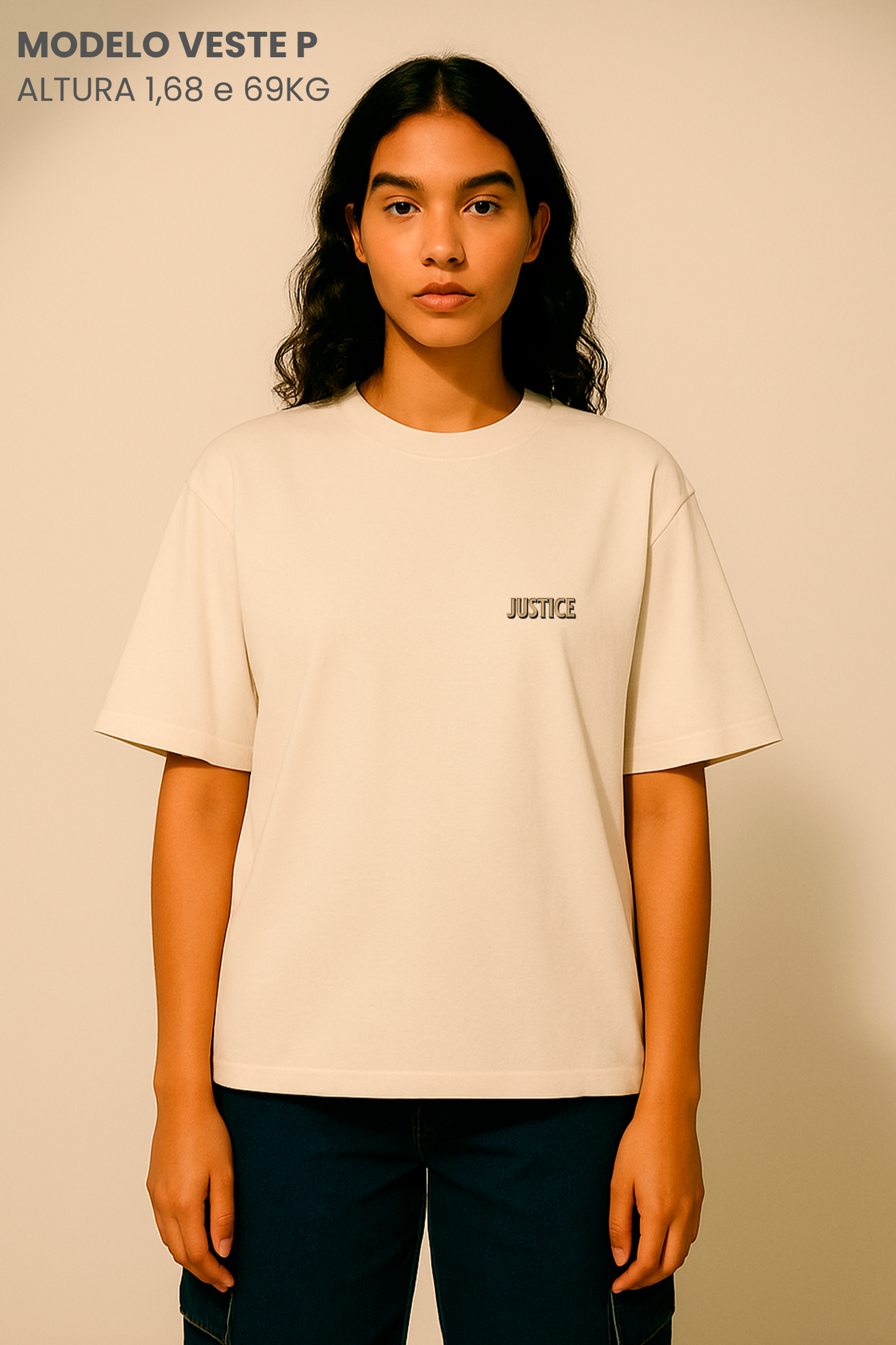 Camiseta Oversized Tshirt Hevor Tarot Justice