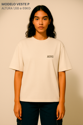 Camiseta Oversized Tshirt Hevor Tarot Justice