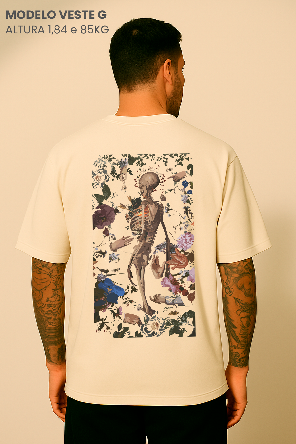 Camiseta Oversized Tshirt Hevor Tarot A Vida é um Sonho