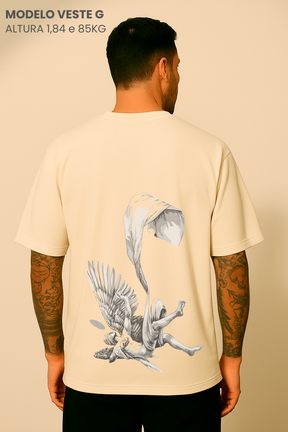 Camiseta Oversized Tshirt Hevor Tarot Anjo Caído