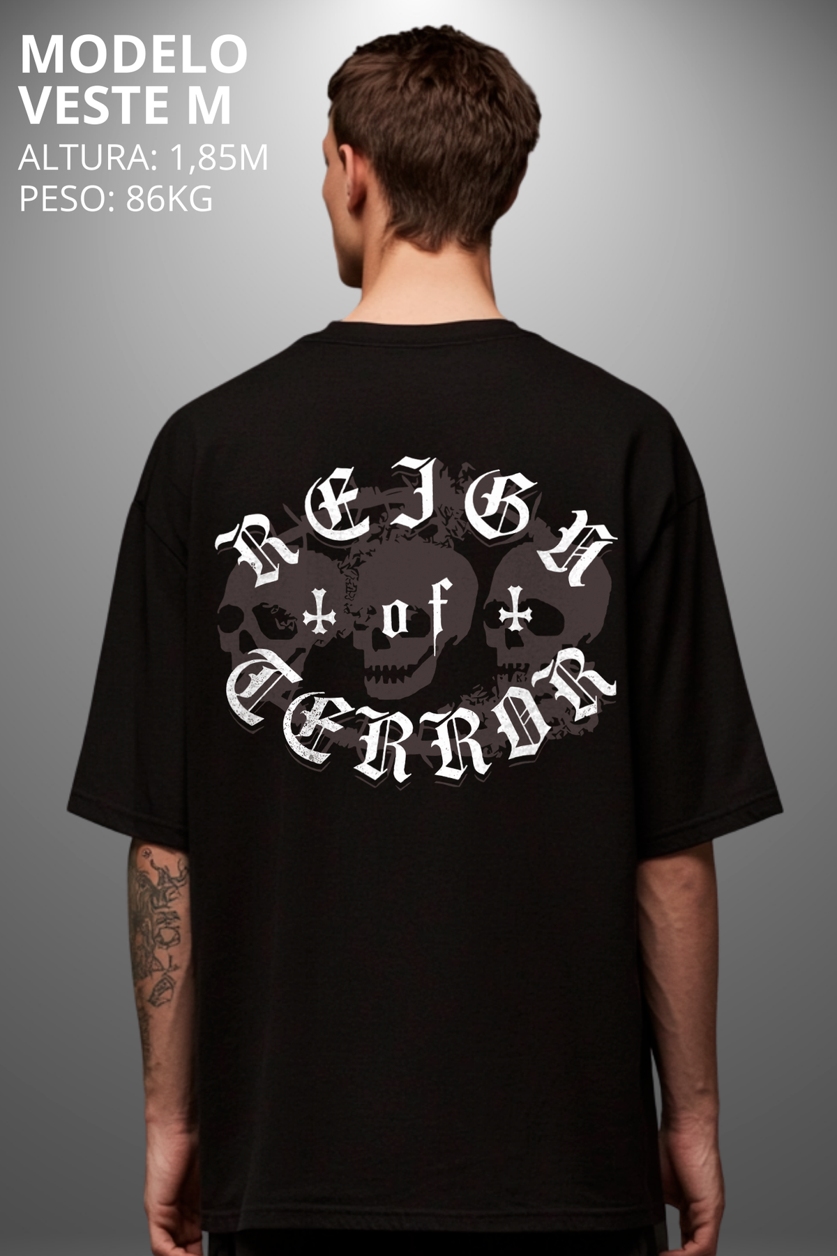 Camiseta Oversized Drop Typography ROD Us Hevor