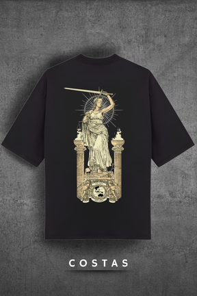 Camiseta Oversized Tshirt Hevor Tarot Justice