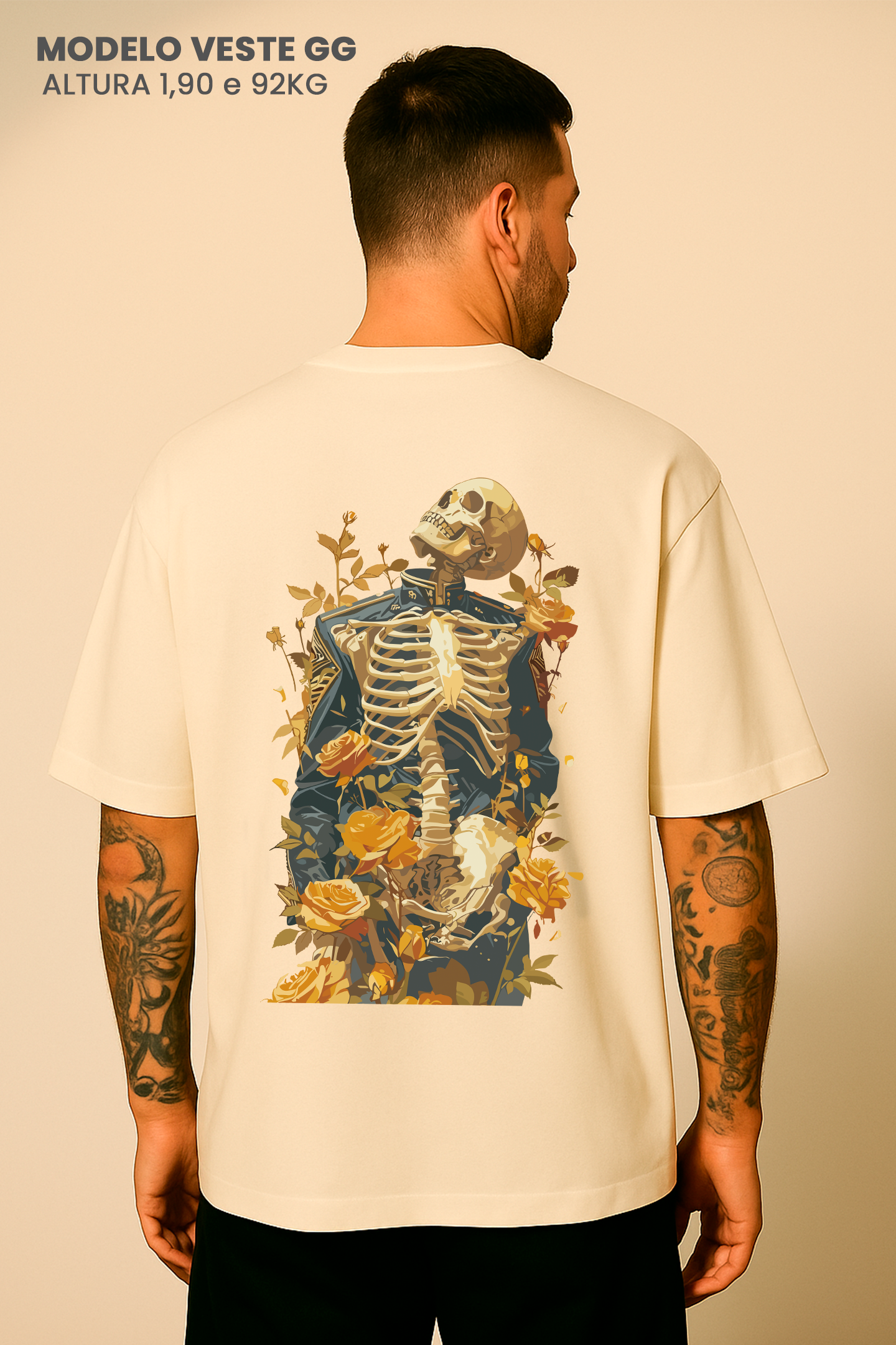 Camiseta Oversized Tshirt Hevor Tarot Sergeant
