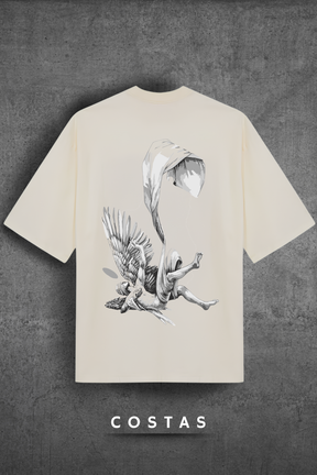 Camiseta Oversized Tshirt Hevor Tarot Anjo Caído
