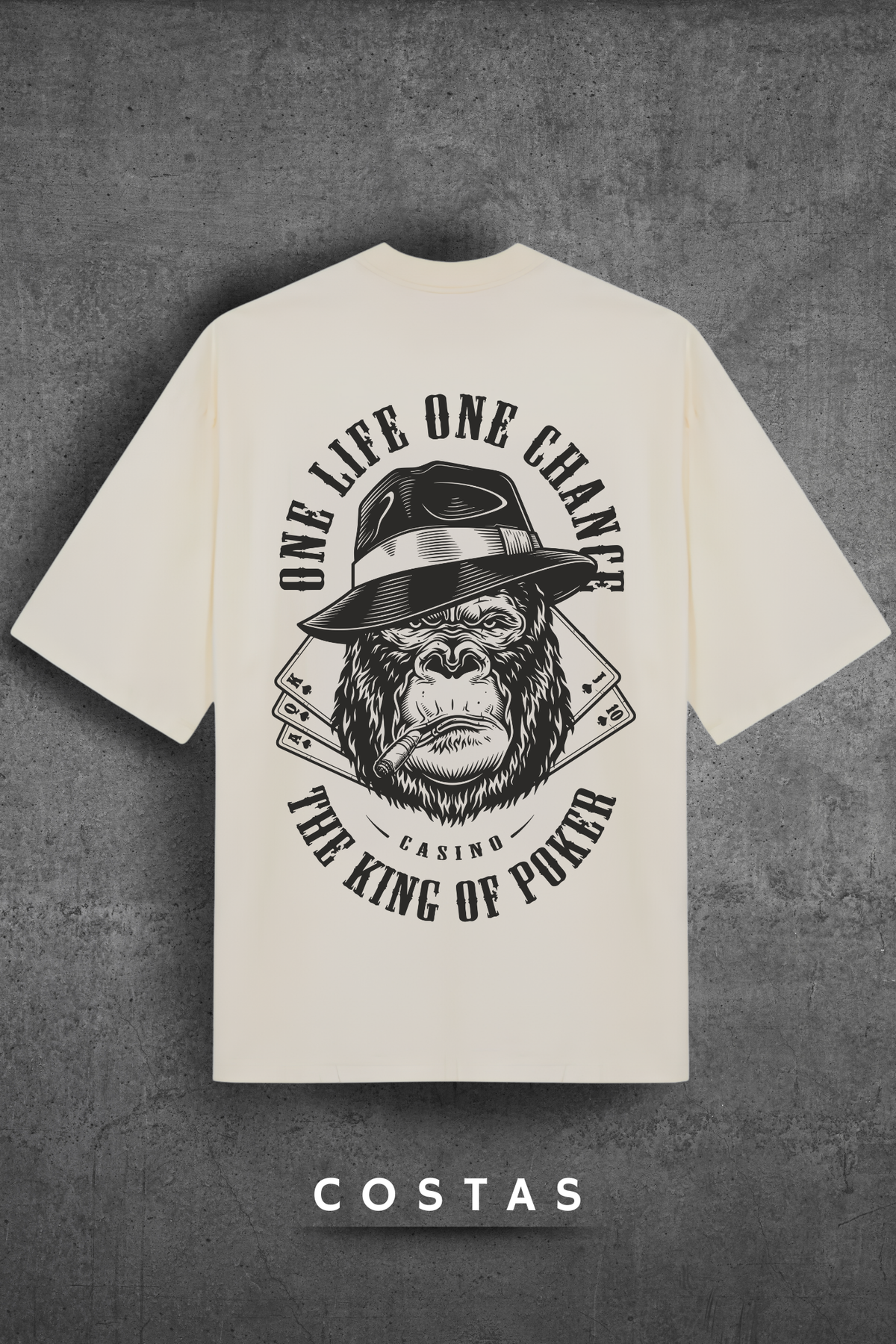 Camiseta Oversized Tshirt Hevor One Life One Chance