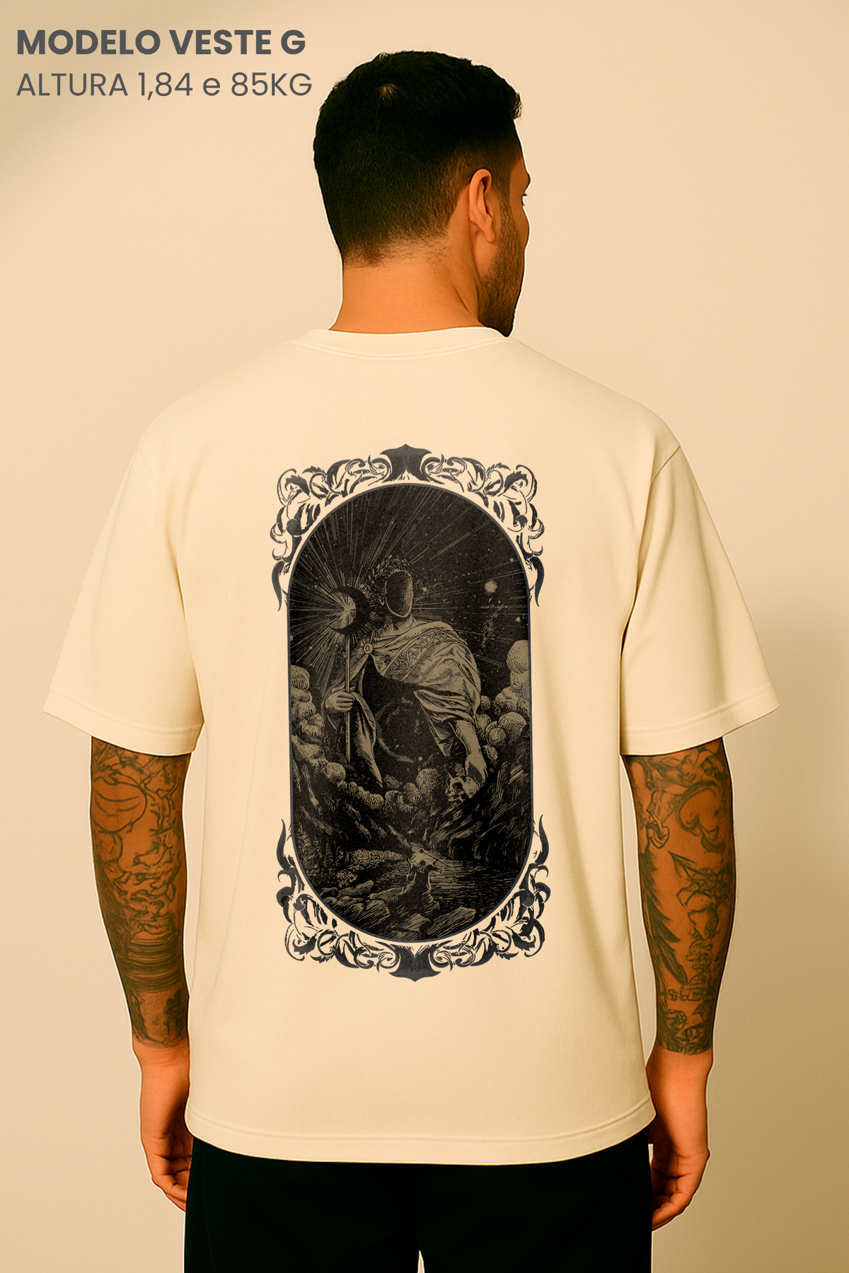 Camiseta Oversized Tshirt Hevor Tarot Final Universe