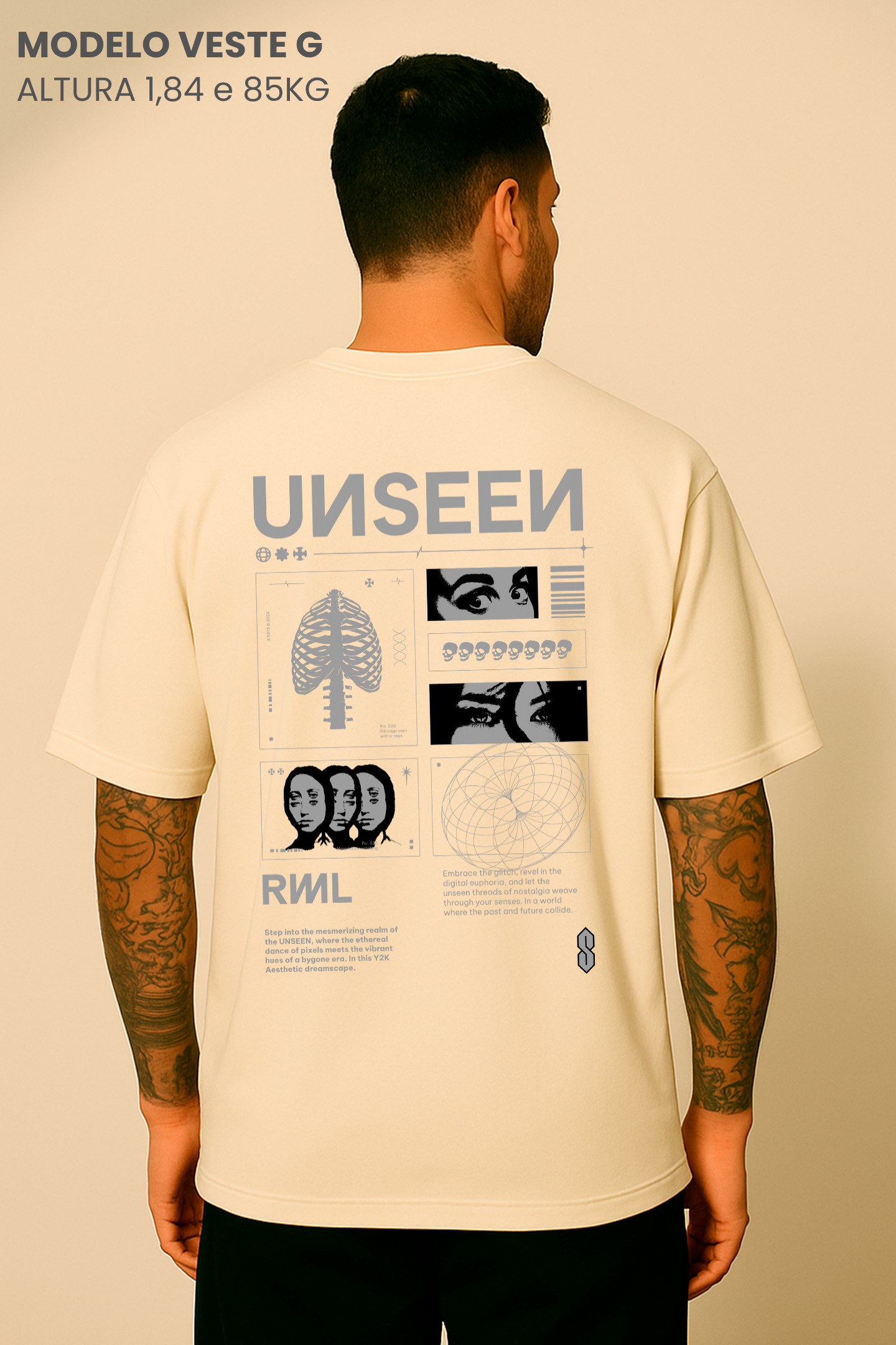 Camiseta Oversized Tarot Unseen Hevor
