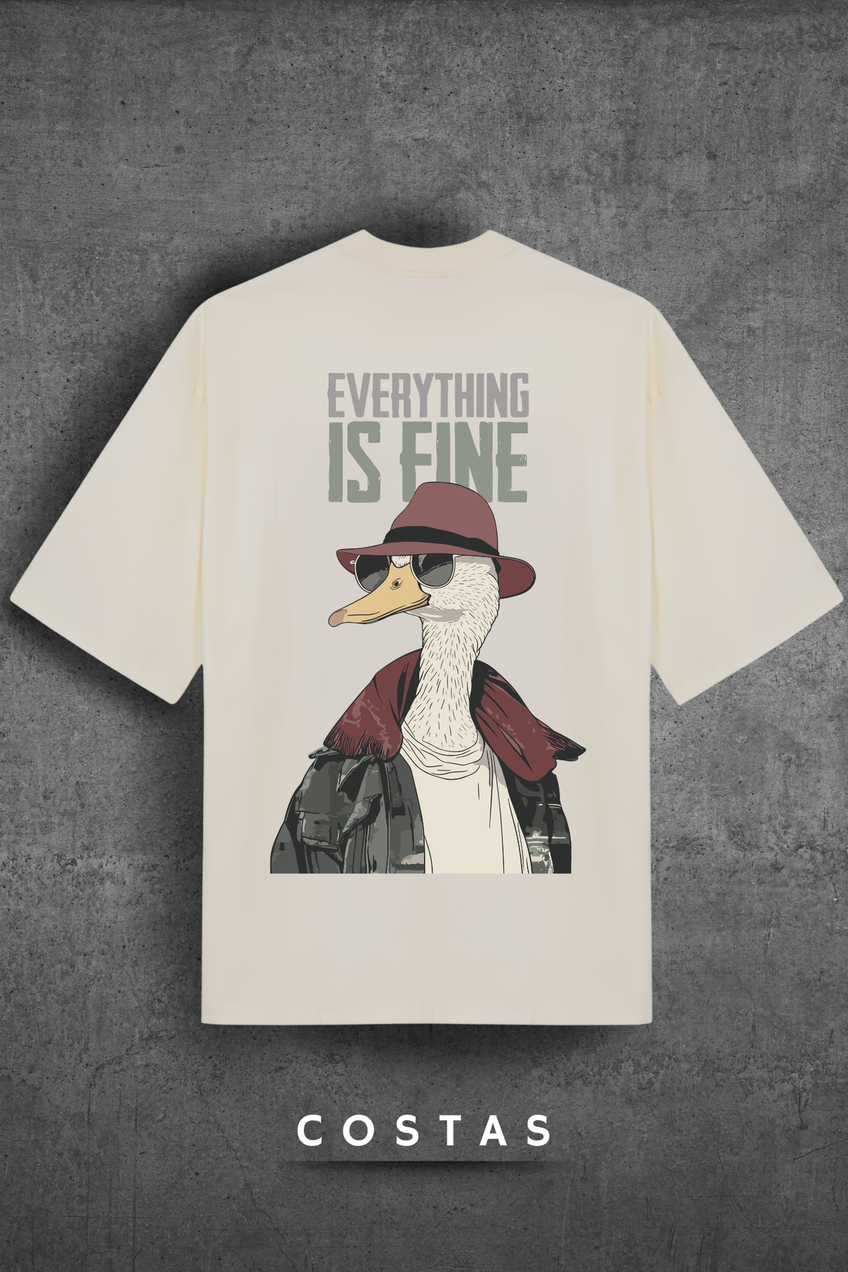 Camiseta Oversized Tshirt Hevor Is Fine