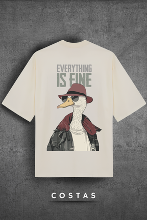 Camiseta Oversized Tshirt Hevor Is Fine