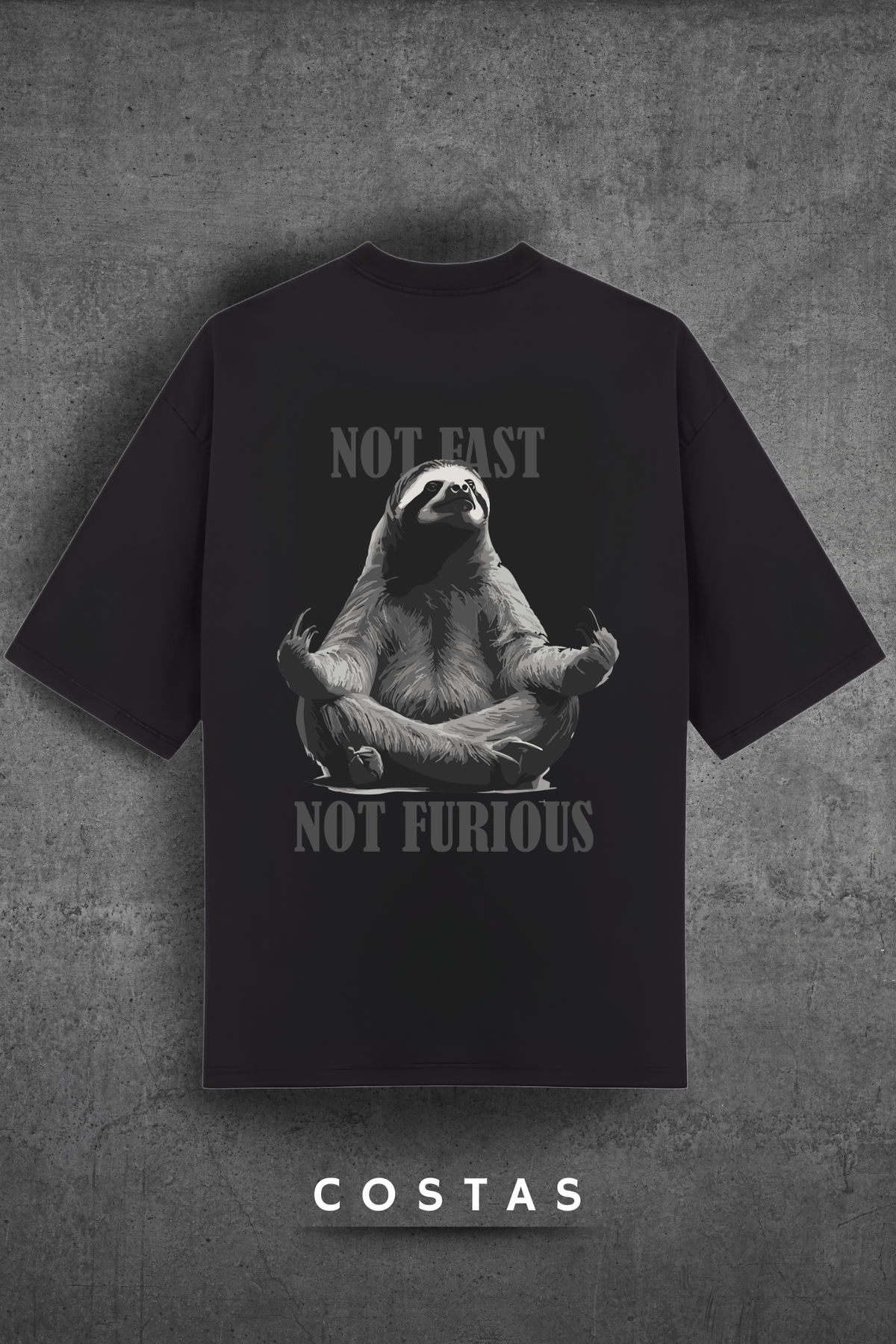Camiseta Oversized Tshirt Hevor Not Fast