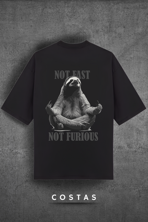 Camiseta Oversized Tshirt Hevor Not Fast