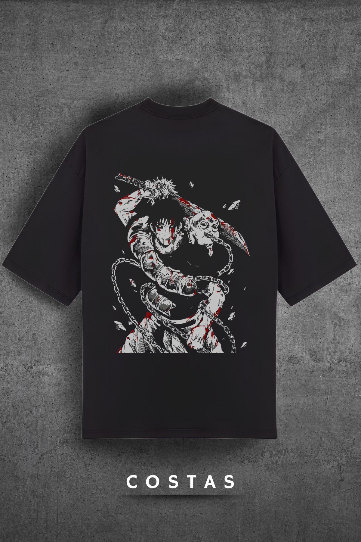 Camiseta Oversized Tshirt Hevor Fushiguro