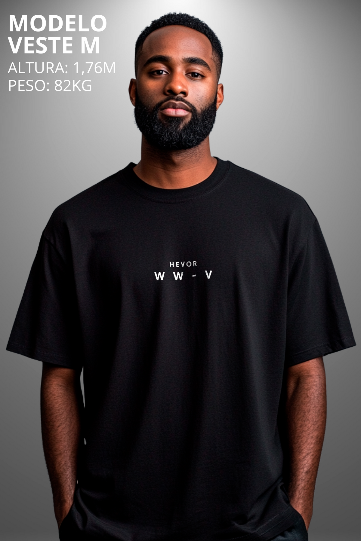 Camiseta Oversized Drop Folclore Brasileiro Lobisomem Hevor