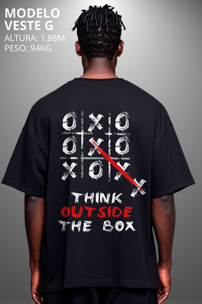 Camiseta Oversized Drop Typography The Box Hevor