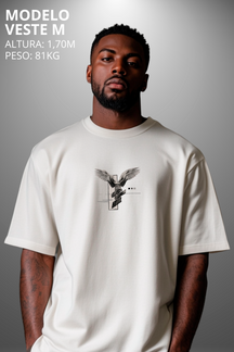 Camiseta Oversized Tshirt Hevor Despojada Arcanjo Angelo