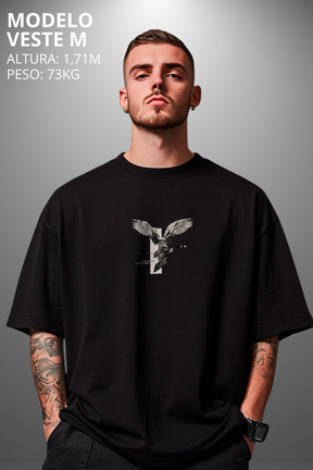 Camiseta Oversized Tshirt Hevor Despojada Arcanjo Angelo