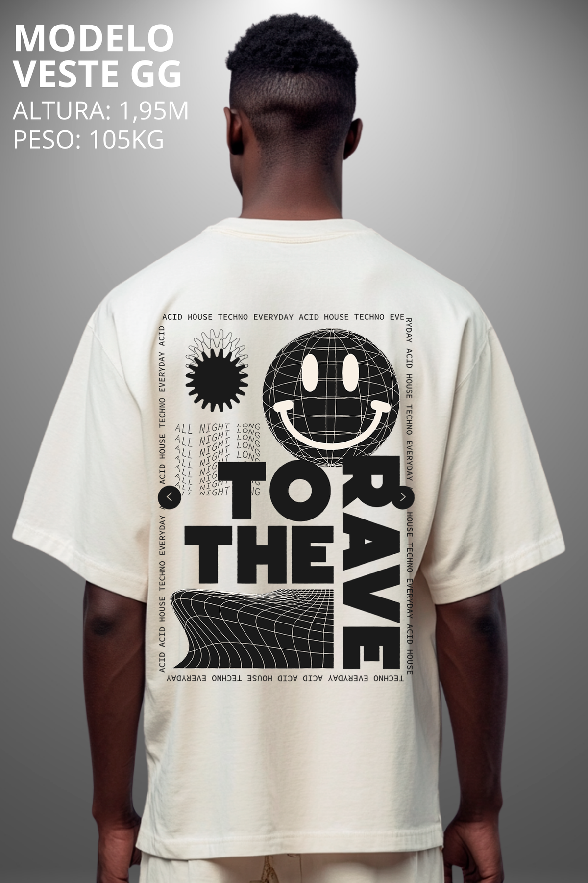 Camiseta Oversized Drop Typography To The Have Hevor