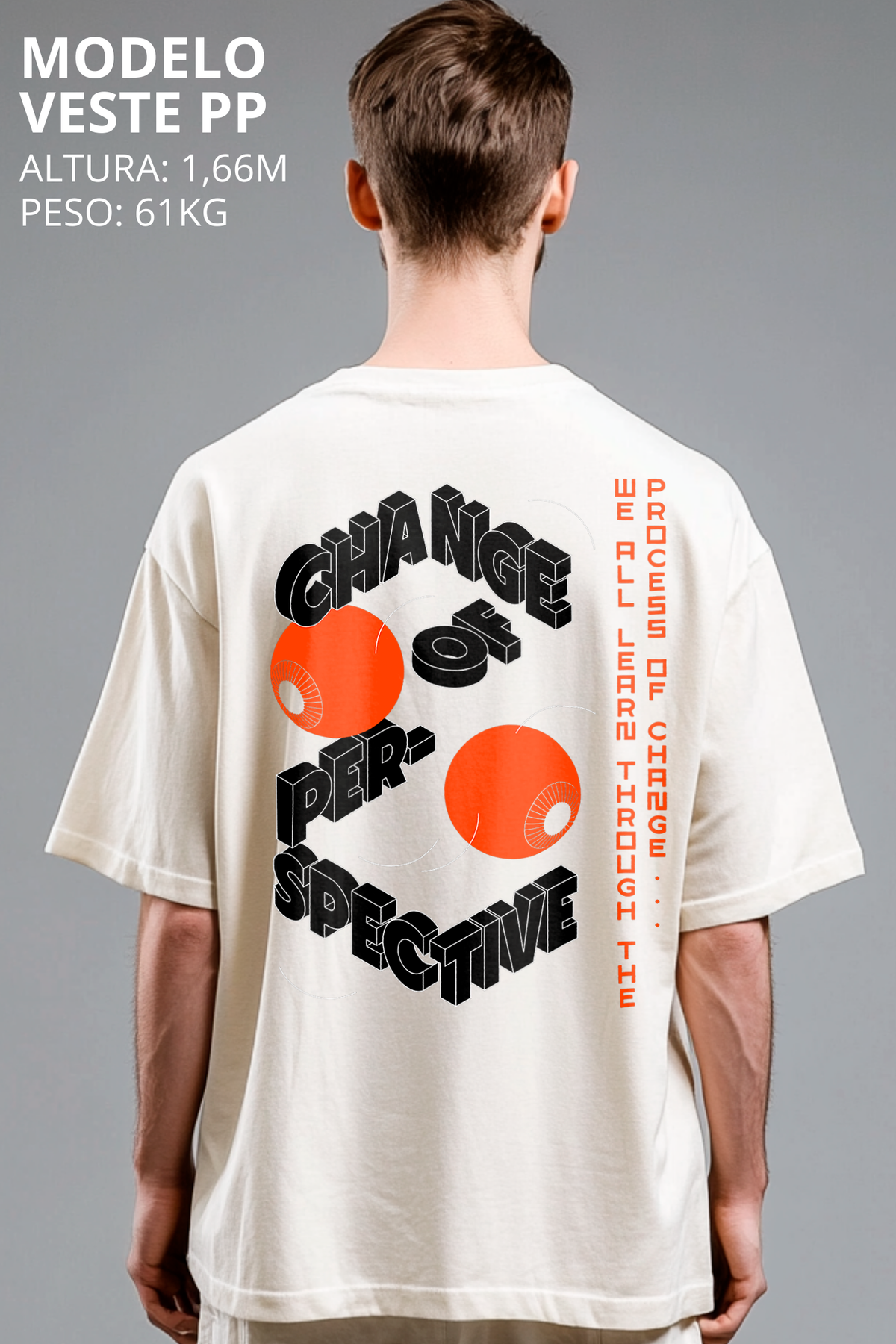 Camiseta Oversized Drop Typography Chance Hevor