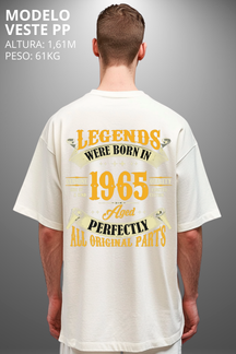 Camiseta Oversized Drop Typography Legend Hevor