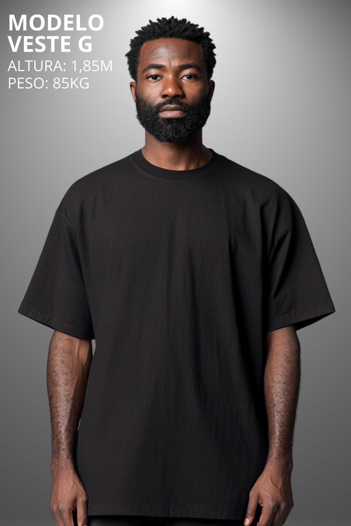 Camiseta Oversized Drop Typography Conection Time Hevor