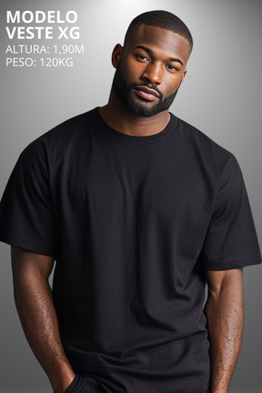 Camiseta Oversized Drop Typography Stop Trying To Be Hevor