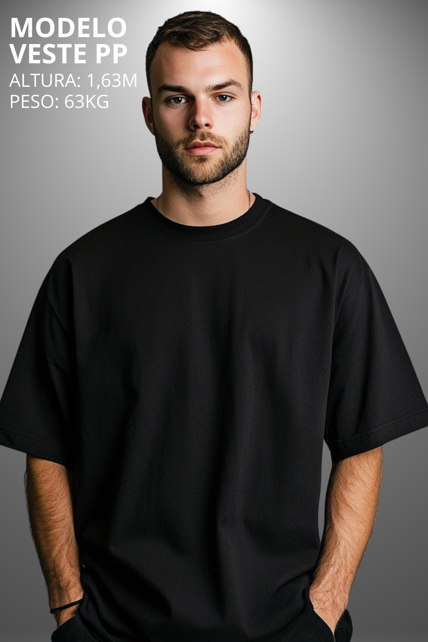 Camiseta Oversized Drop Typography Stop Trying To Be Hevor