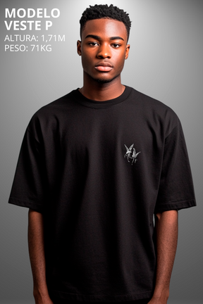 Camiseta Oversized Tshirt Hevor Tarot Anjo Caído