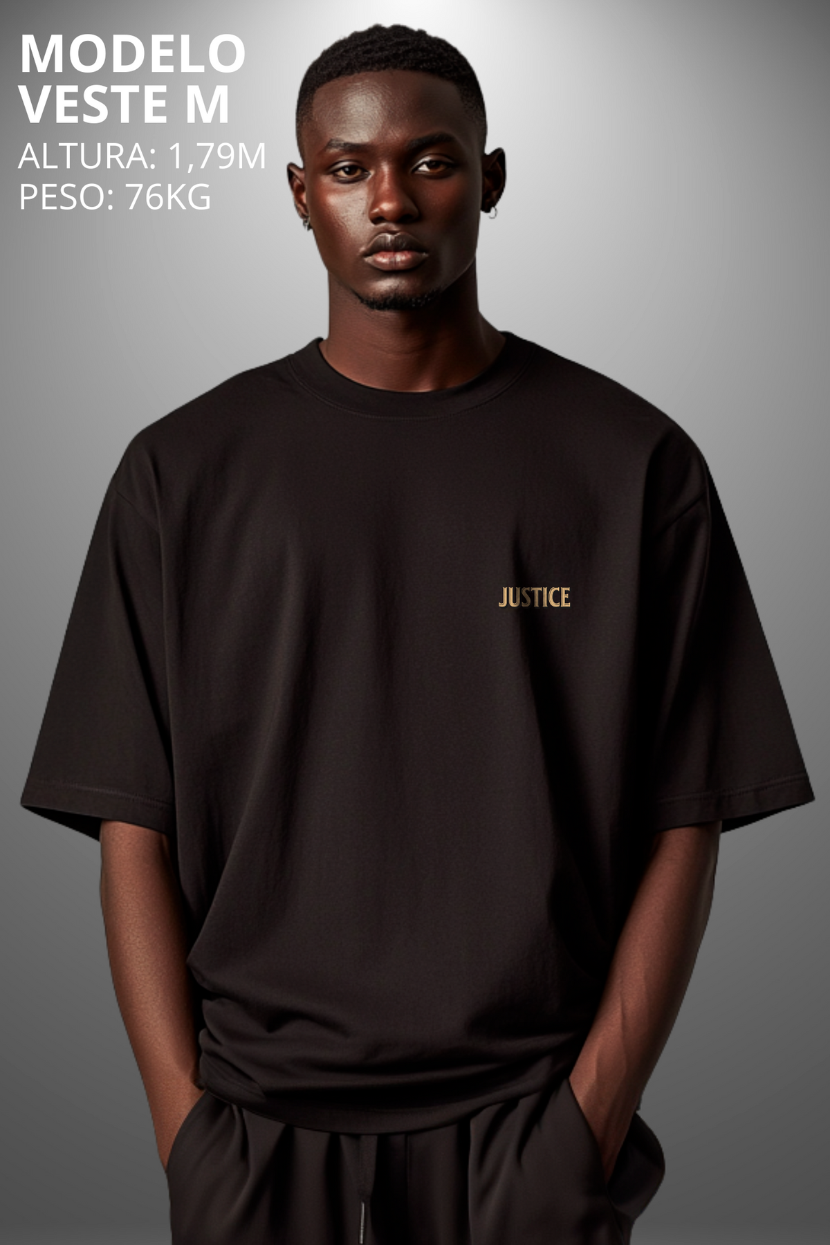 Camiseta Oversized Tshirt Hevor Tarot Justice