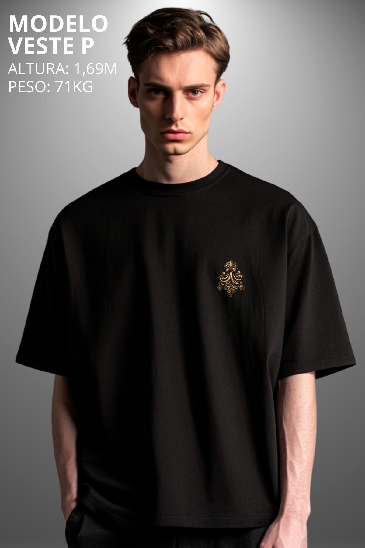 Camiseta Oversized Tshirt Hevor Tarot Kraquen