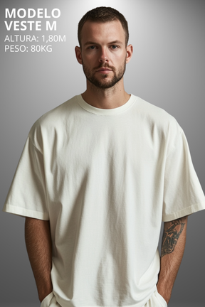 Camiseta Oversized Drop Typography ILL Get Hevor