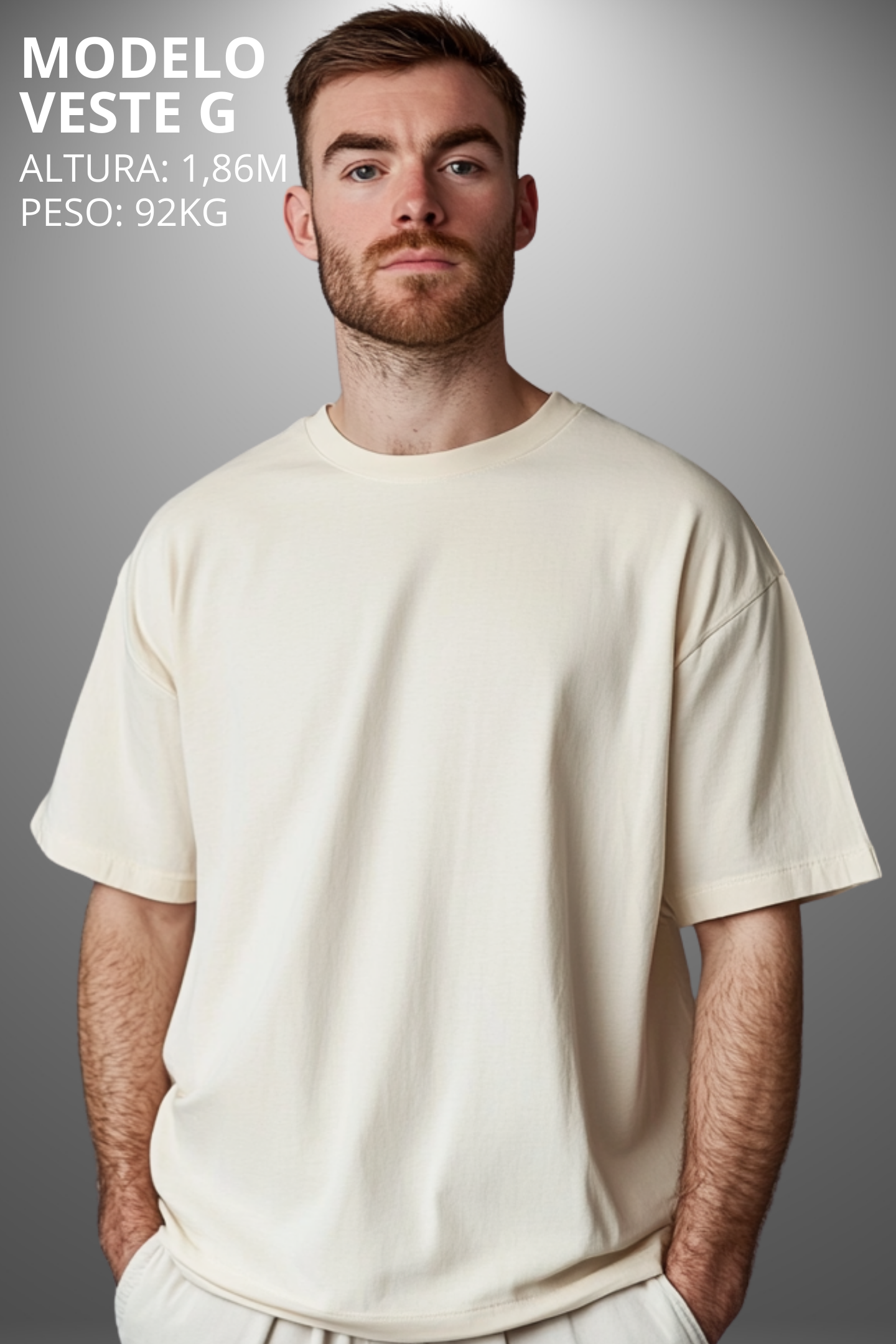 Camiseta Oversized Drop Typography God's Plan Hevor
