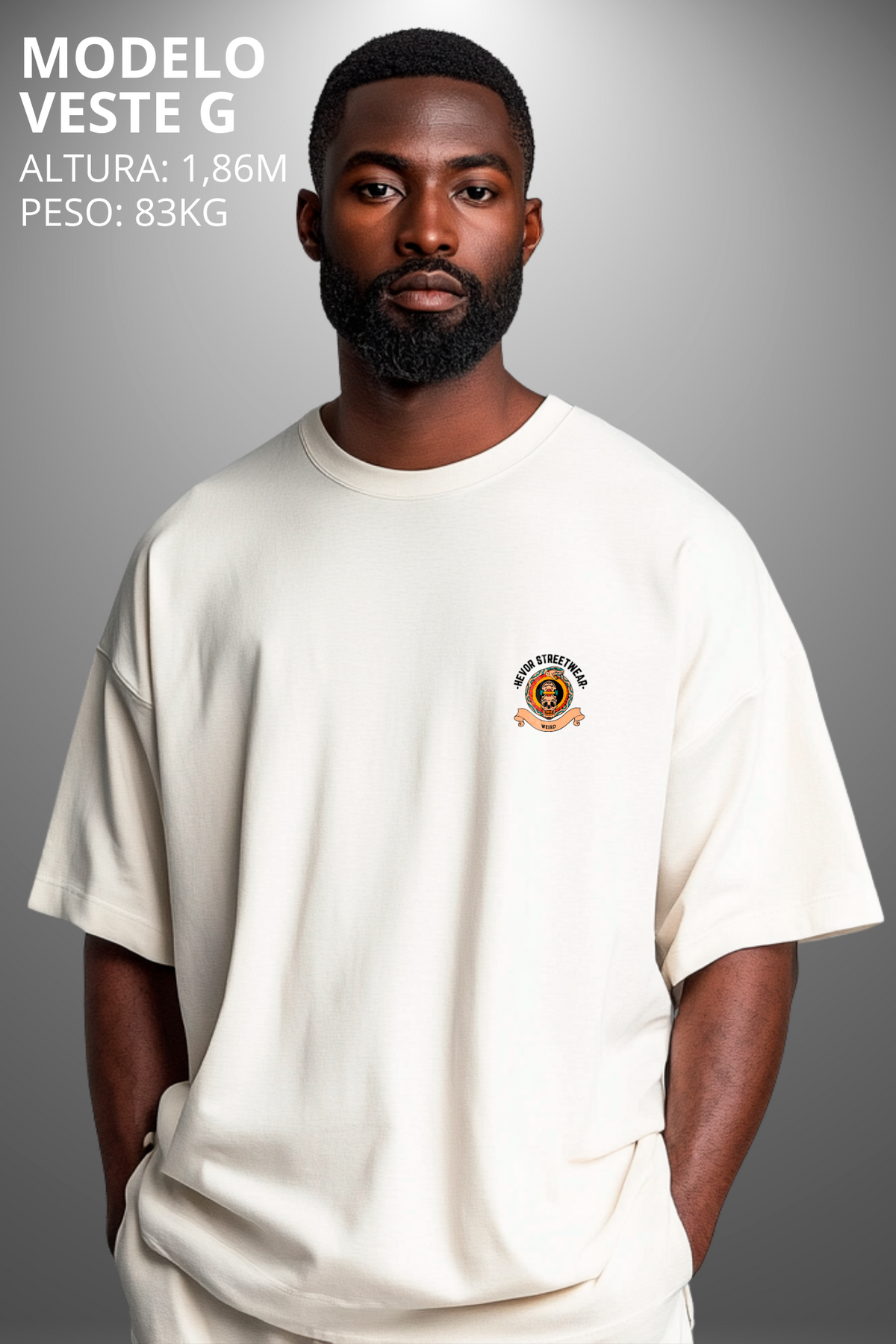Camiseta Oversized Tshirt Hevor Tarot Tik Tak
