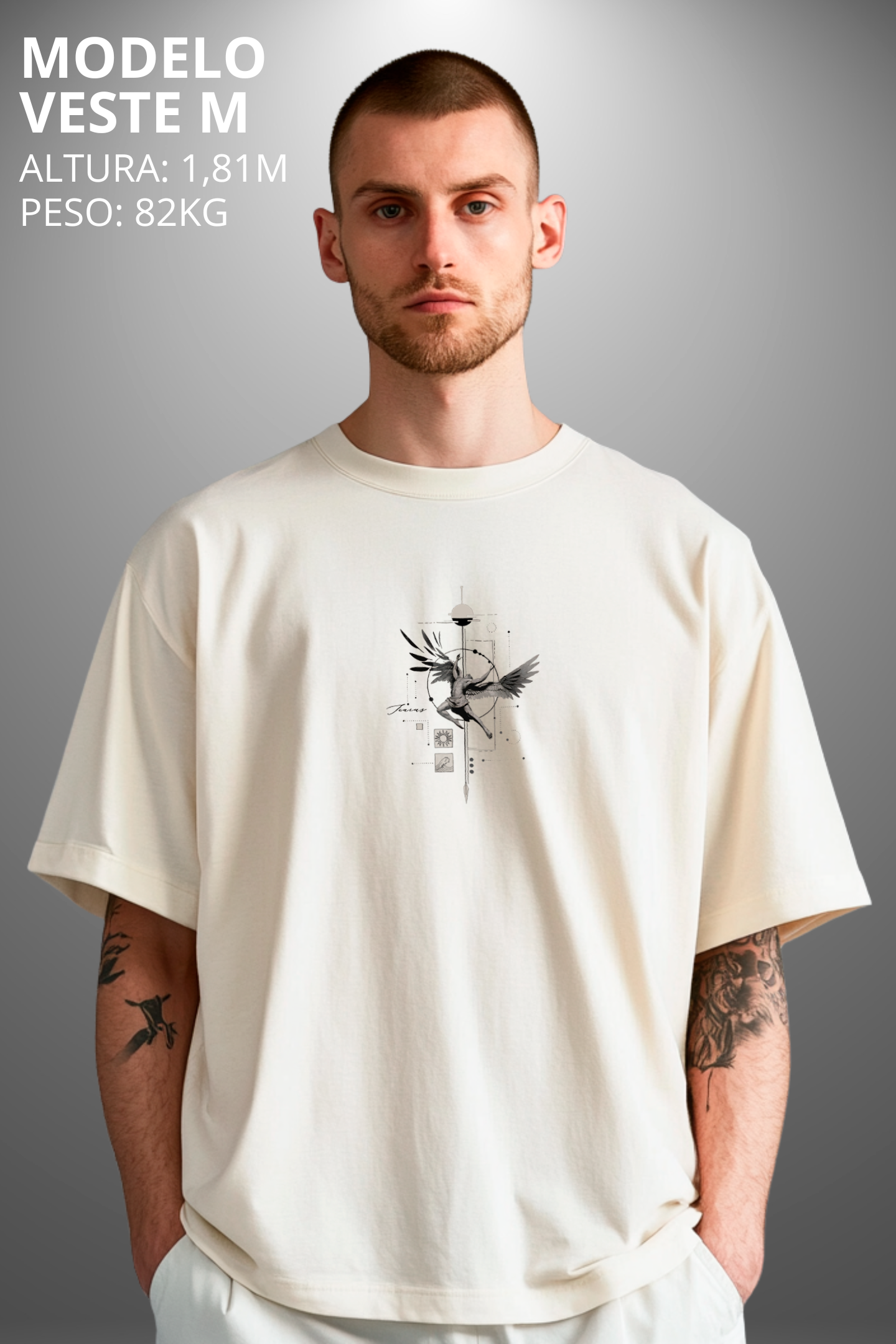 Camiseta Oversized Tshirt Hevor Despojada Icarus