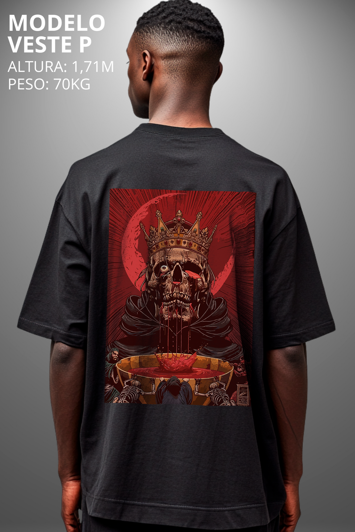 Camiseta Oversized Tshirt Hevor Tarot King