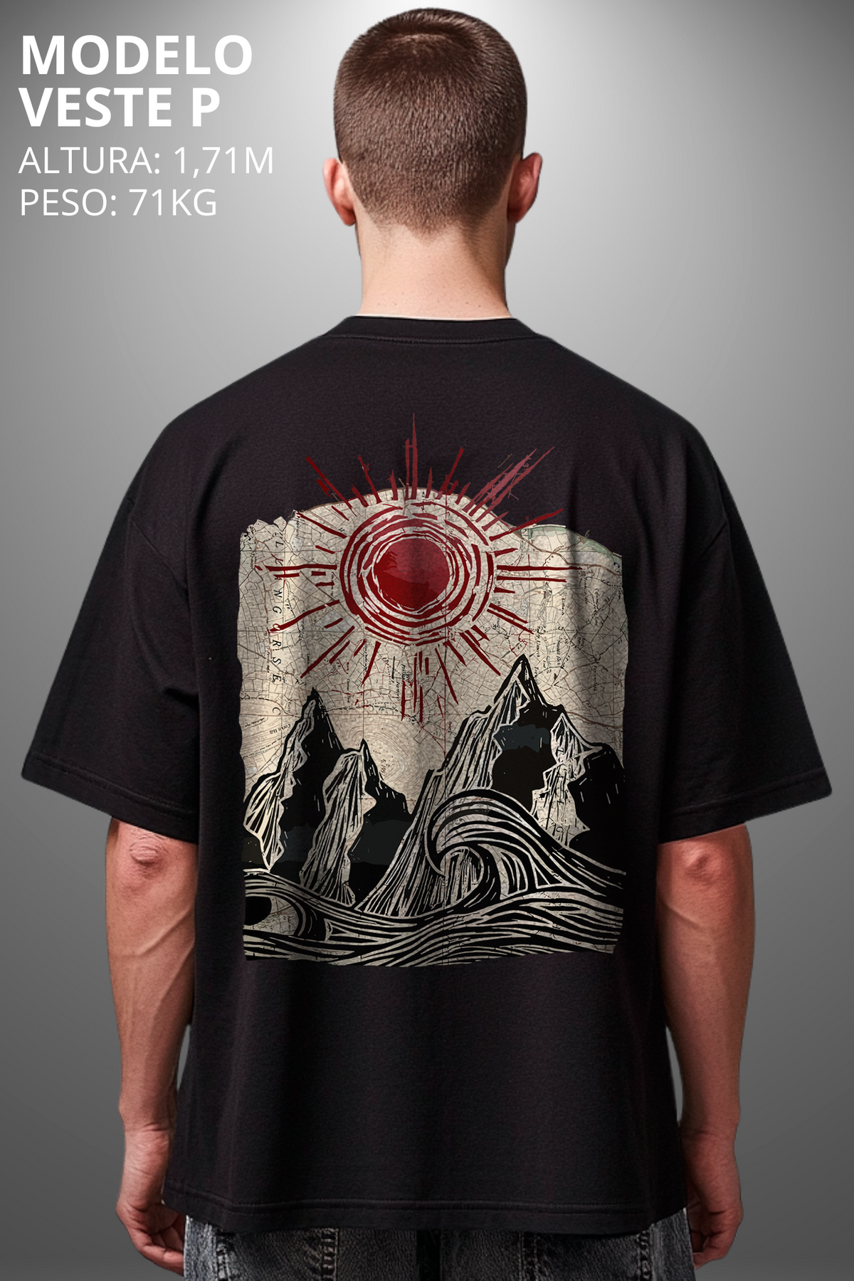 Camiseta Oversized Tshirt Hevor Exclusive Moutain