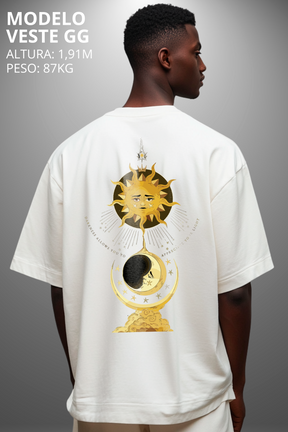 Camiseta Oversized Tshirt Hevor Exclusive Moon Sun