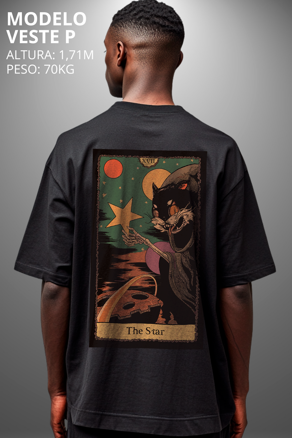 Camiseta Oversized Tshirt Hevor Tarot The Star