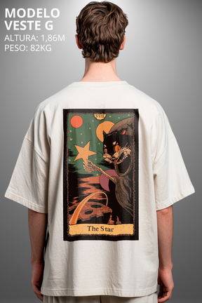 Camiseta Oversized Tshirt Hevor Tarot The Star