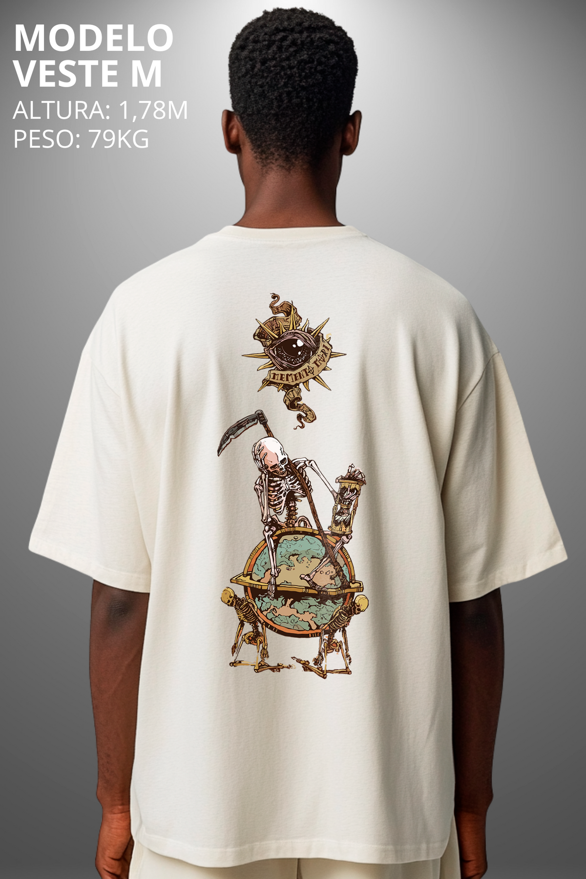 Camiseta Oversized Tshirt Hevor Tarot Tik Tak