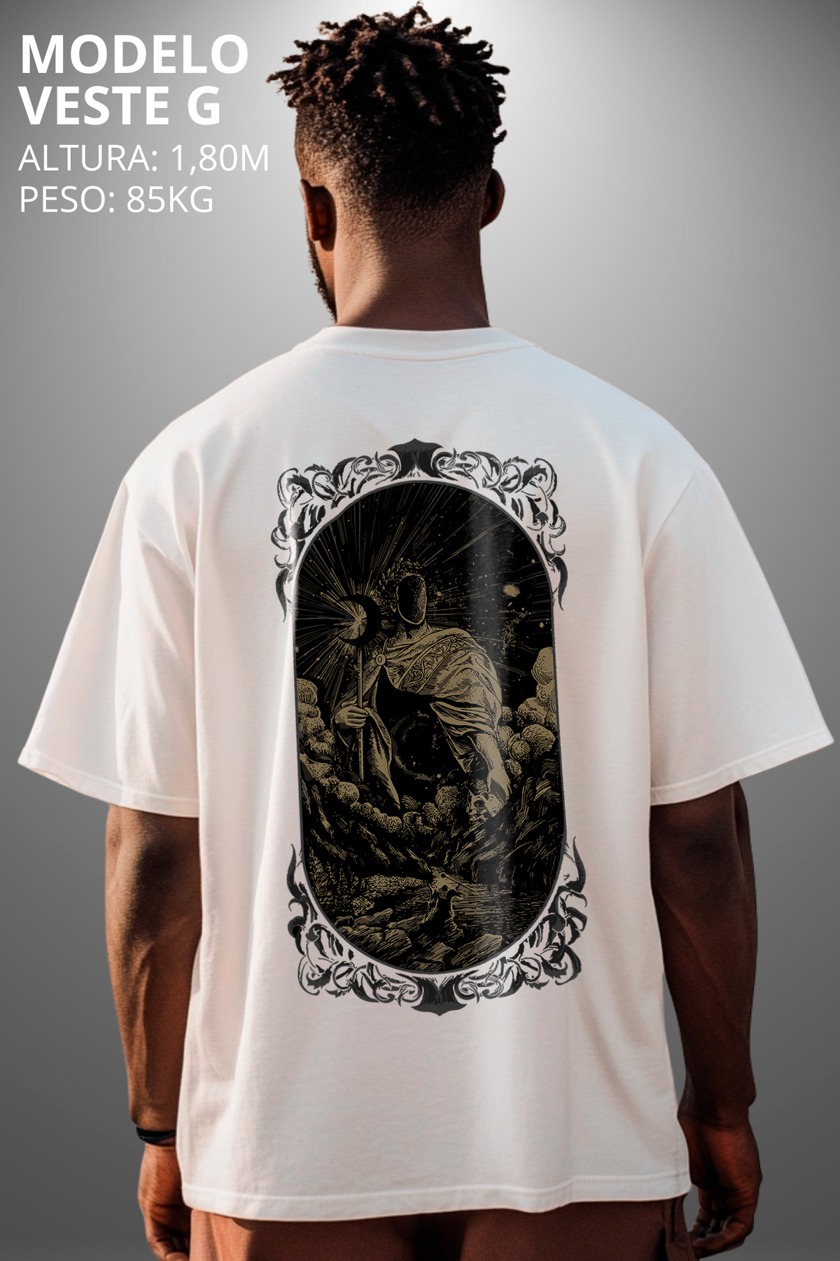 Camiseta Oversized Tshirt Hevor Tarot Final Universe