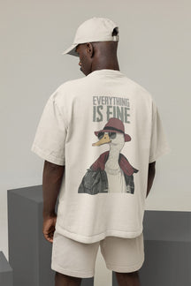 Camiseta Oversized Tshirt Hevor Is Fine