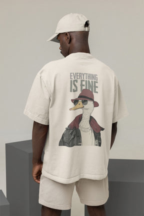 Camiseta Oversized Tshirt Hevor Is Fine