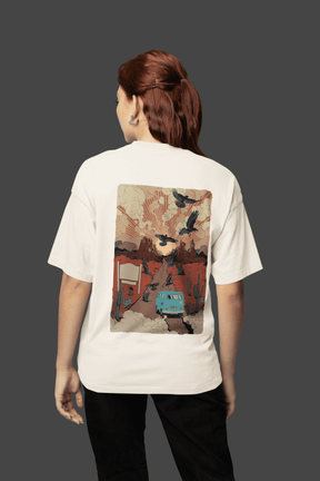 Camiseta Oversized Tshirt Hevor Exclusive Desert Road